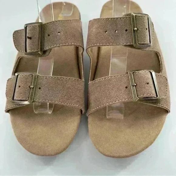 J sport by Jambu womens Carina sandals size 9 brown suede double buckle slides - Picture 4 of 12